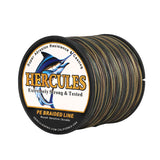 HERCULES 1000M 1094Yds Camouflage 10lb-420lb PE Braid Fishing Line 12 Strands HERCULES