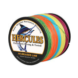HERCULES 500M 547Yds Multicolor 10lb-420lb PE Braid Fishing Line 12 Strands HERCULES