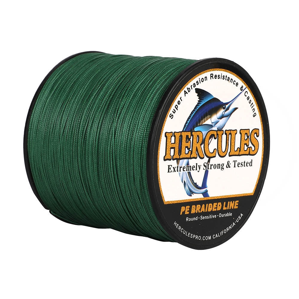HERCULES 1000M 1094Yds Green 10lb-420lb PE Braid Fishing Line 12 Strands HERCULES