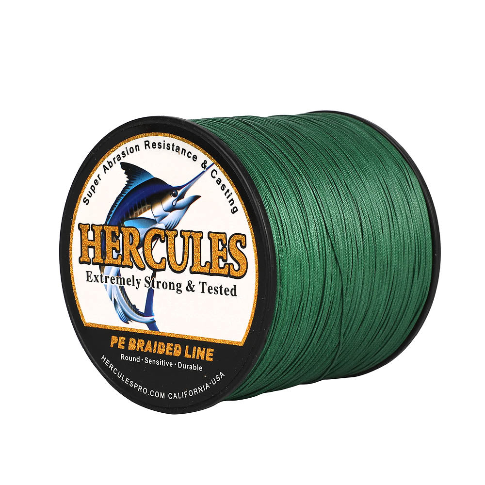 HERCULES 1000M 1094Yds Green 10lb-420lb PE Braid Fishing Line 12 Strands HERCULES