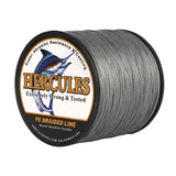 HERCULES 1000M 1094Yds Grey 10lb-420lb PE Braid Fishing Line 12 Strands HERCULES