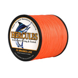 HERCULES 1000M 1094Yds Orange 10lb-420lb PE Braid Fishing Line 12 Strands HERCULES