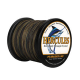 HERCULES 500M 547Yds Camouflage 10lb-420lb PE Braid Fishing Line 12 Strands HERCULES