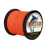 HERCULES 500M 547Yds Orange 10lb-420lb PE Braid Fishing Line 12 Strands