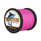 HERCULES 1000M 1094Yds Pink 10lb-420lb PE Braid Fishing Line 12 Strands HERCULES
