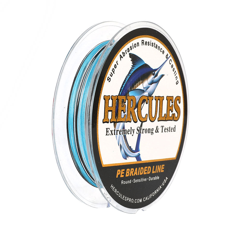 HERCULES 300M 328Yds Camo Blue 10lb-420lb PE Braid Fishing Line 12 Strands HERCULES