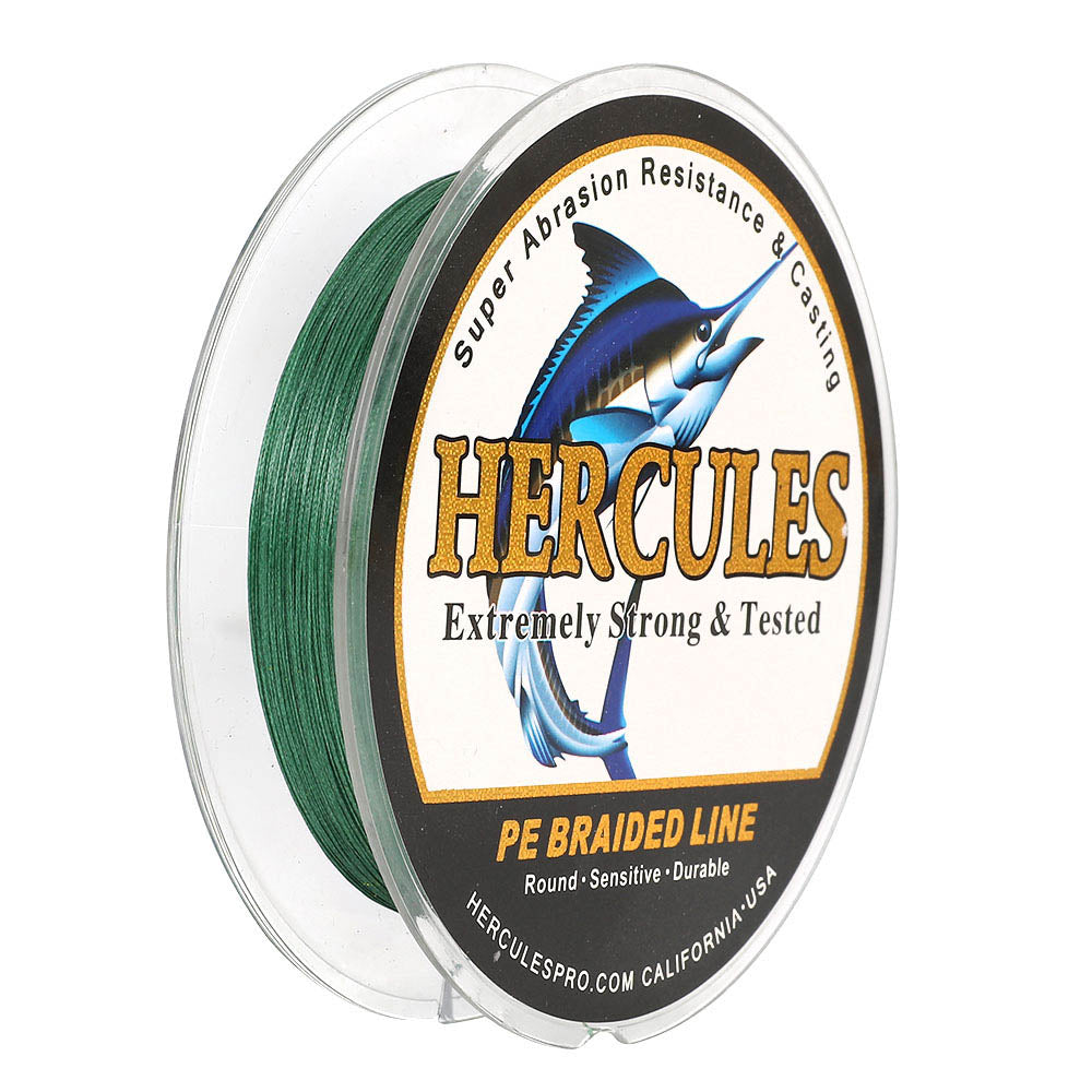 HERCULES 300M 328Yds Green 10lb-420lb PE Braid Fishing Line 12 Strands HERCULES