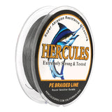 HERCULES 300M 328Yds Grey 10lb-420lb PE Braid Fishing Line 12 Strands HERCULES