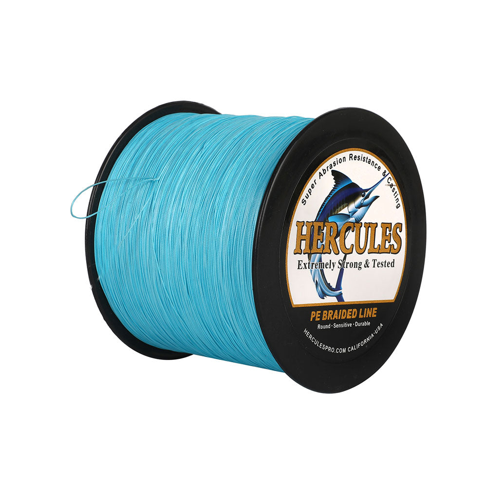 HERCULES 2000M 2187Yds Blue 10lb-250lb PE Braid Fishing Line 12 Strands HERCULES