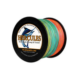 HERCULES 1000M 1094Yds Multicolor 10lb-420lb PE Braid Fishing Line 12 Strands HERCULES