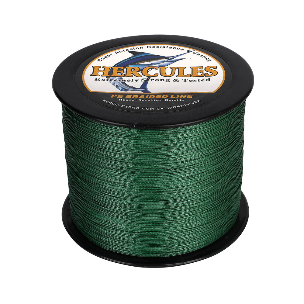 HERCULES 500M 547Yds Green 10lb-420lb PE Braid Fishing Line 12 Strands HERCULES