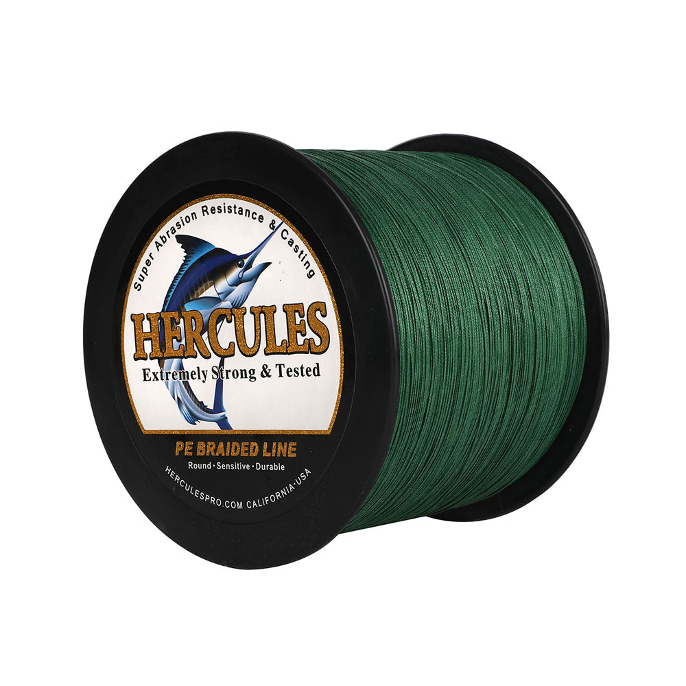 HERCULES 1000M 1094Yds Green 10lb-420lb PE Braid Fishing Line 12 Strands HERCULES