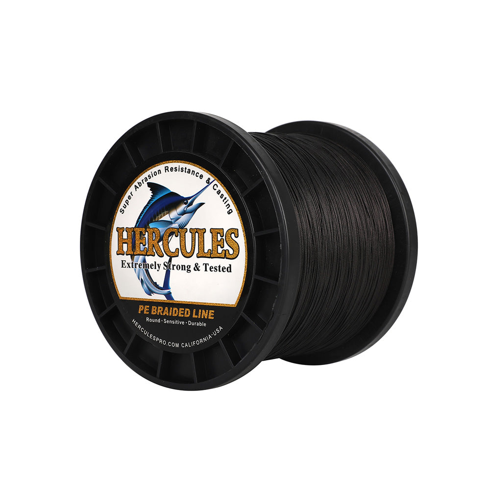 HERCULES 1000M 1094Yds Black 10lb-420lb PE Braid Fishing Line 12 Strands HERCULES