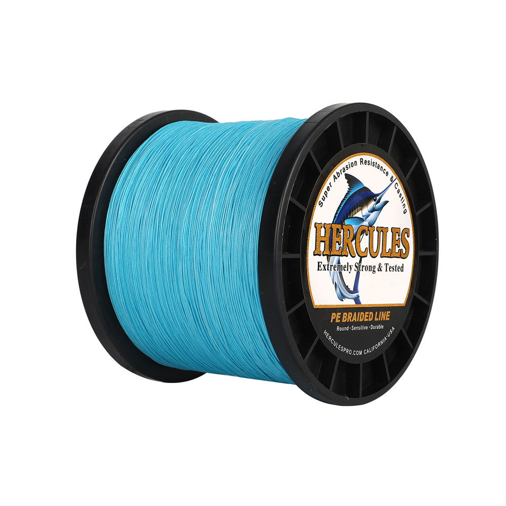 HERCULES 2000M 2187Yds Blue 10lb-250lb PE Braid Fishing Line 12 Strands HERCULES