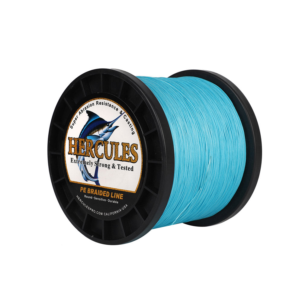 HERCULES 1000M 1094Yds Blue 10lb-420lb PE Braid Fishing Line 12 Strands HERCULES