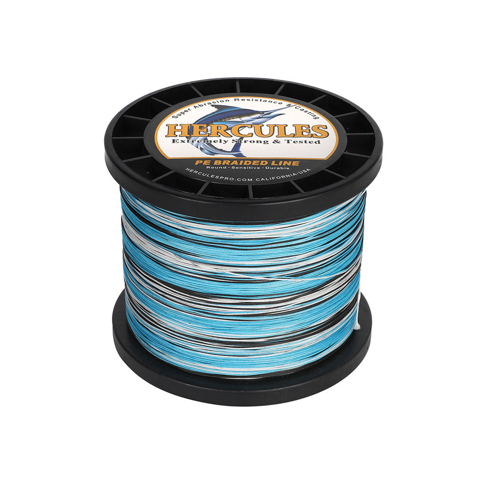 HERCULES 500M 547Yds Camo Blue 10lb-420lb PE Braid Fishing Line 12 Strands HERCULES