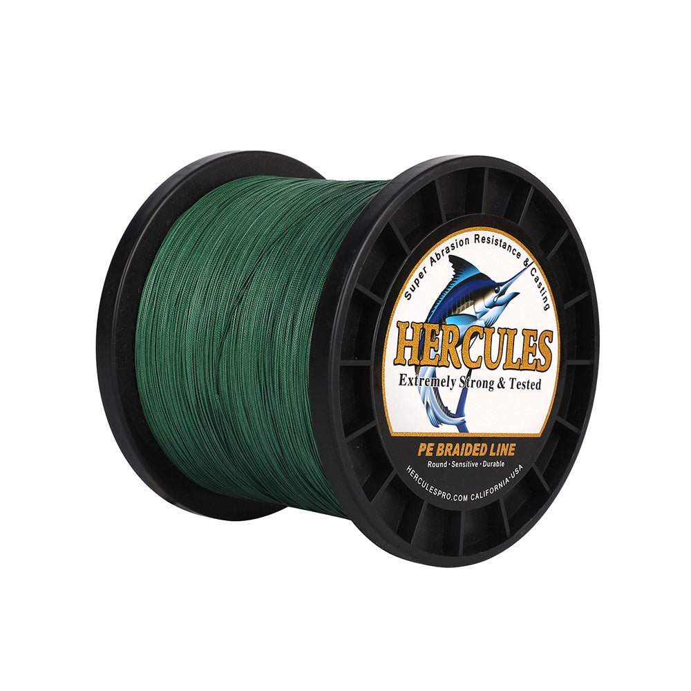 HERCULES 2000M 2187Yds Green 10lb-250lb PE Braid Fishing Line 12 Strands HERCULES