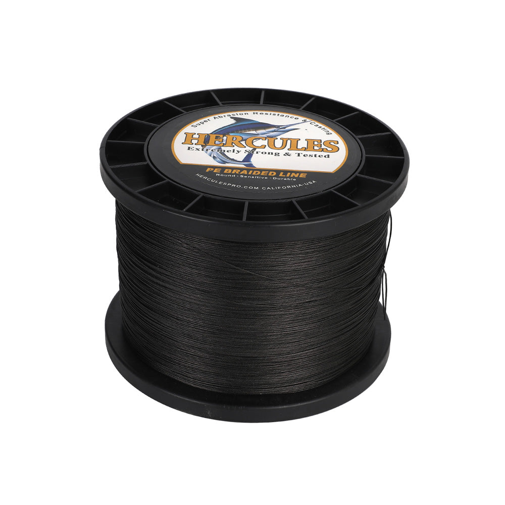 HERCULES 1000M 1094Yds Black 10lb-420lb PE Braid Fishing Line 12 Strands HERCULES