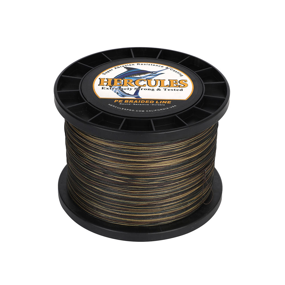 HERCULES 1000M 1094Yds Camouflage 10lb-420lb PE Braid Fishing Line 12 Strands HERCULES