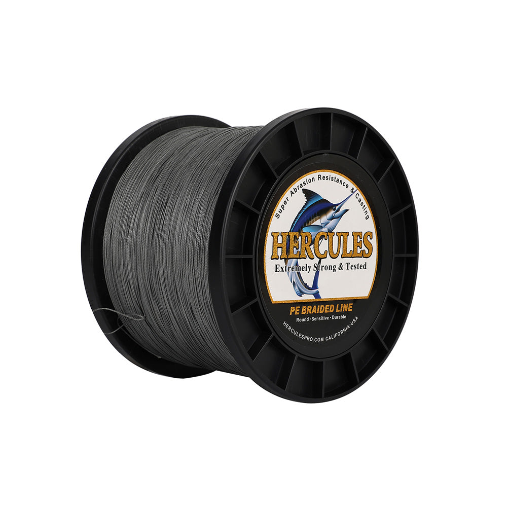 HERCULES 1500M 1640Yds Grey 10lb-250lb PE Braid Fishing Line 12 Strands HERCULES