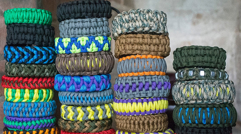 Tactical Survival Bracelet Paracord Bracelet with USA Flag Pack of 2 HERCULES