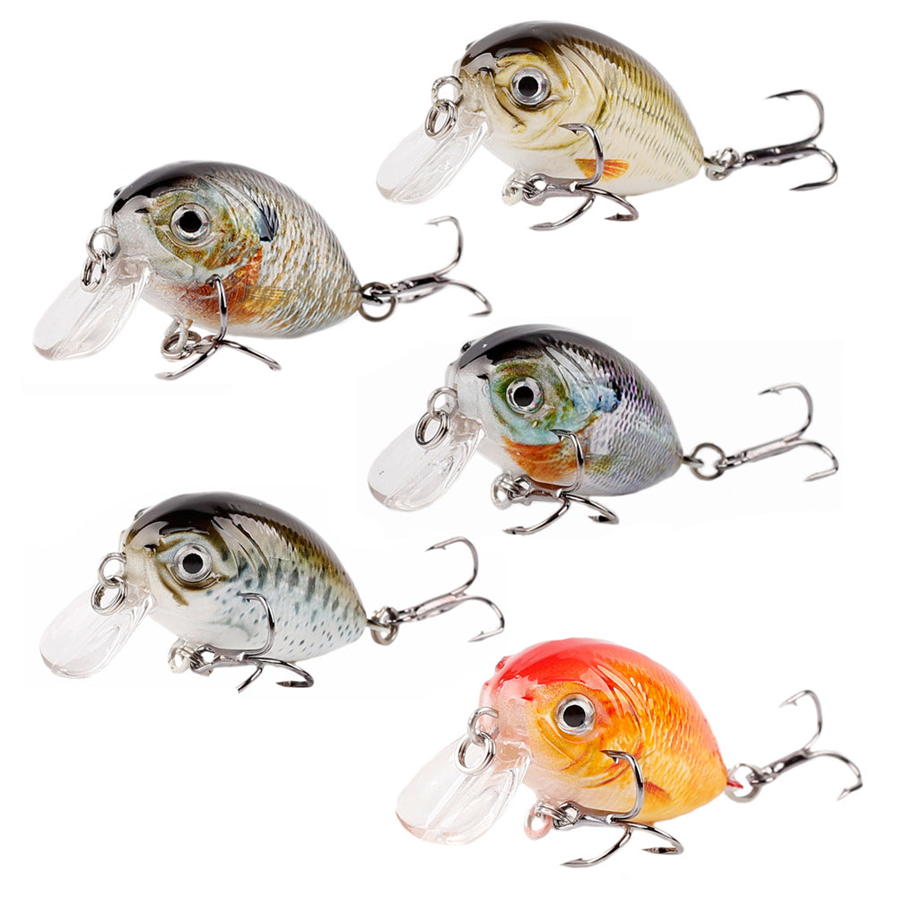 HERCULES 4cm 4g Micro Cranbaits Fishing Lures 5pcs HERCULES