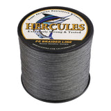 HERCULES 100M-2000M Grey 10lb-300lb PE Braided Fishing Line 8 Strands HERCULES
