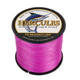 HERCULES 100M-2000M Pink 10lb-300lb PE Braided Fishing Line 8 Strands HERCULES