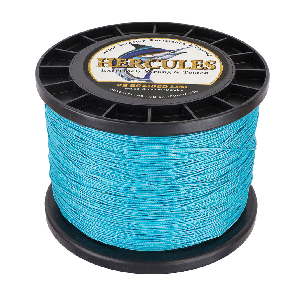 HERCULES 100M-2000M Blue 10lb-300lb PE Braided Fishing Line 8 Strands HERCULES