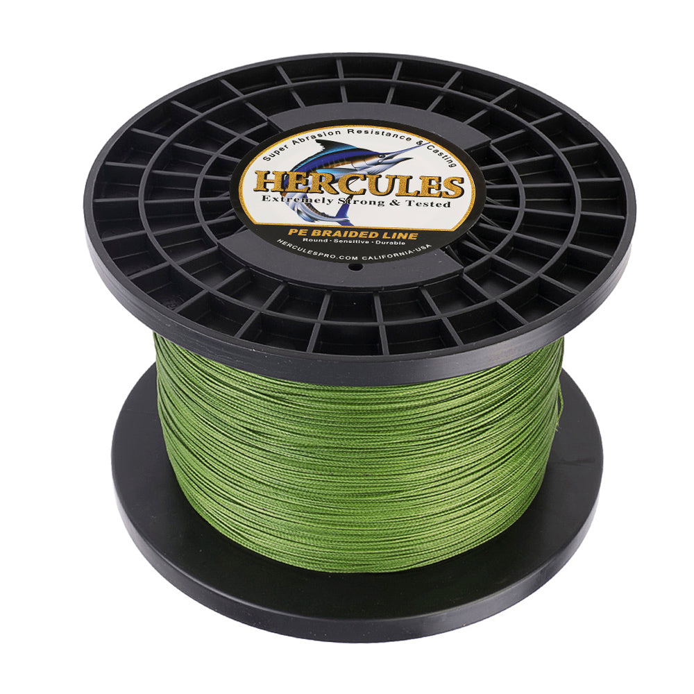 HERCULES 100M-2000M Army Green 10lb-300lb PE Braided Fishing Line 8 Strands HERCULES