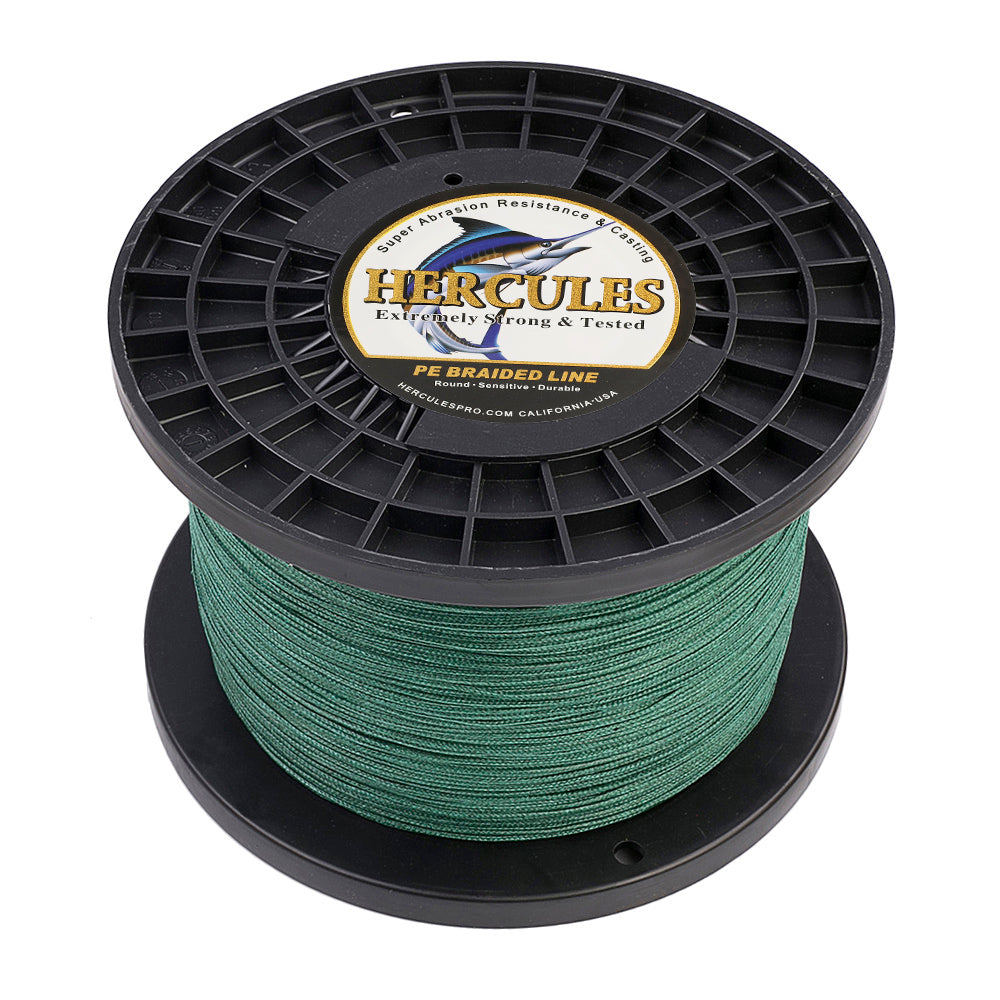 HERCULES 100M-2000M Green 10lb-300lb PE Braided Fishing Line 8 Strands HERCULES