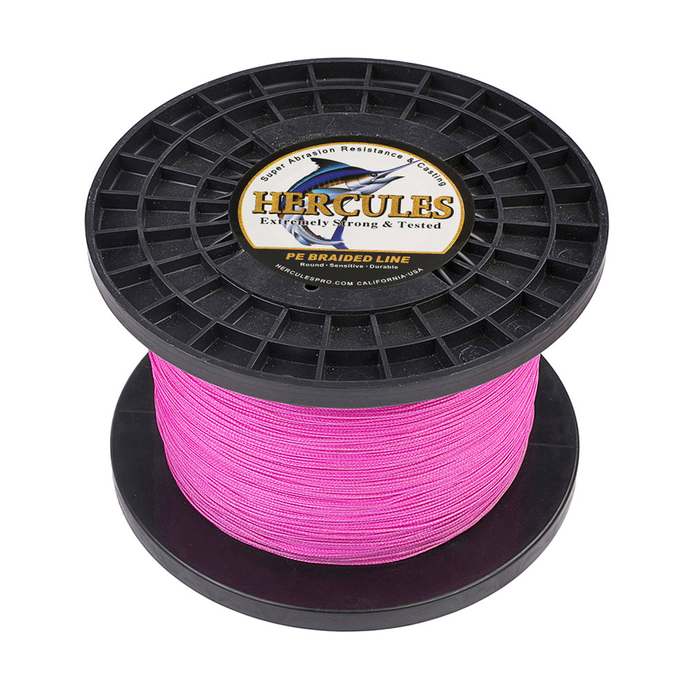 HERCULES 100M-2000M Pink 10lb-300lb PE Braided Fishing Line 8 Strands HERCULES