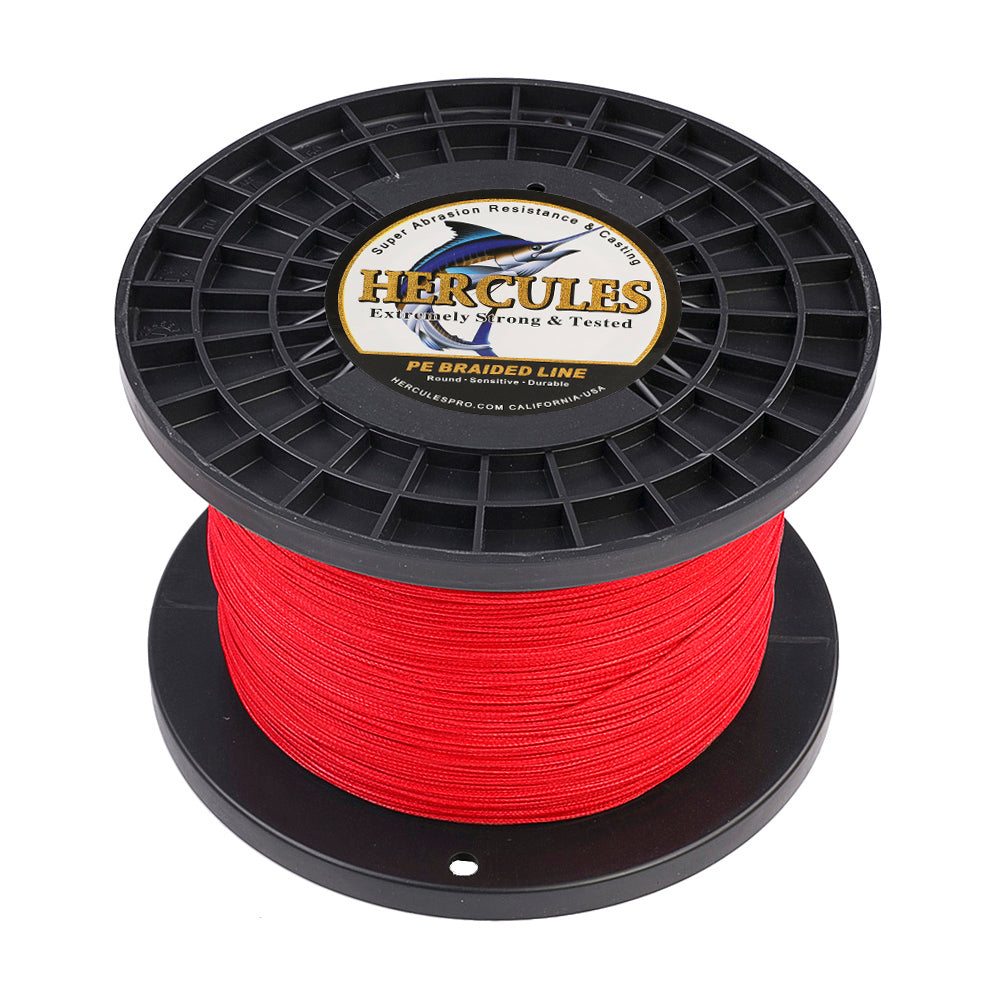 HERCULES 100M-2000M Red 10lb-300lb PE Braided Fishing Line 8 Strands HERCULES