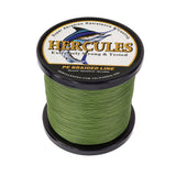 HERCULES 100M-2000M Army Green 6lb-100lb PE Braided Fishing Line 4 Strands HERCULES