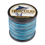 HERCULES 100M-2000M Camo Blue 10lb-300lb PE Braided Fishing Line 8 Strands HERCULES