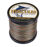HERCULES 100M-2000M Camouflage 10lb-300lb PE Braided Fishing Line 8 Strands HERCULES
