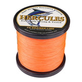 HERCULES 100M-2000M Orange 10lb-300lb PE Braided Fishing Line 8 Strands HERCULES