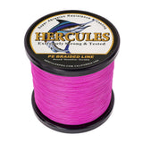 HERCULES 100M-2000M Pink 6lb-100lb PE Braided Fishing Line 4 Strands HERCULES