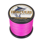 HERCULES 100M-2000M Pink 10lb-300lb PE Braided Fishing Line 8 Strands HERCULES