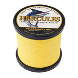 HERCULES 100M-2000M Yellow 6lb-100lb PE Braided Fishing Line 4 Strands HERCULES