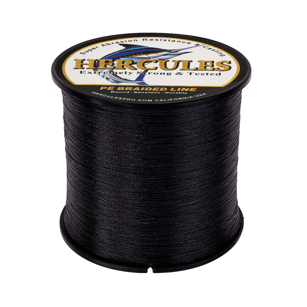 HERCULES 100M-2000M Black 6lb-100lb PE Braided Fishing Line 4 Strands HERCULES