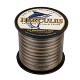 HERCULES 100M-2000M Camouflage 6lb-100lb PE Braided Fishing Line 4 Strands HERCULES