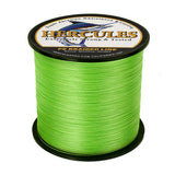 HERCULES 100M-2000M Fluorescent Green 6lb-100lb PE Braided Fishing Line 4 Strands HERCULES
