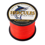 HERCULES 100M-2000M Red 6lb-100lb PE Braided Fishing Line 4 Strands HERCULES