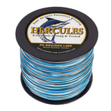 HERCULES 100M-2000M Camo Blue 10lb-300lb PE Braided Fishing Line 8 Strands HERCULES