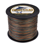 HERCULES 100M-2000M Camouflage 6lb-100lb PE Braided Fishing Line 4 Strands HERCULES
