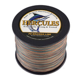 HERCULES 100M-2000M Camouflage 10lb-300lb PE Braided Fishing Line 8 Strands HERCULES