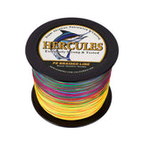 HERCULES 100M-2000M Multicolor 6lb-100lb PE Braided Fishing Line 4 Strands HERCULES