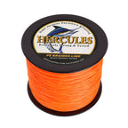 HERCULES 100M-2000M Orange 6lb-100lb PE Braided Fishing Line 4 Strands HERCULES