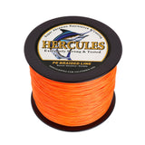 HERCULES 100M-2000M Orange 6lb-100lb PE Braided Fishing Line 4 Strands HERCULES